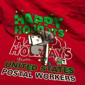 USPS Christmas Postal Tshirt 3XL